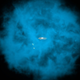 Artist’s concept of the giant blob of spinning gas that envelops our galaxy and from which we all emerged. Image: NASA/CXC/M.Weiss/Ohio State/A Gupta et al